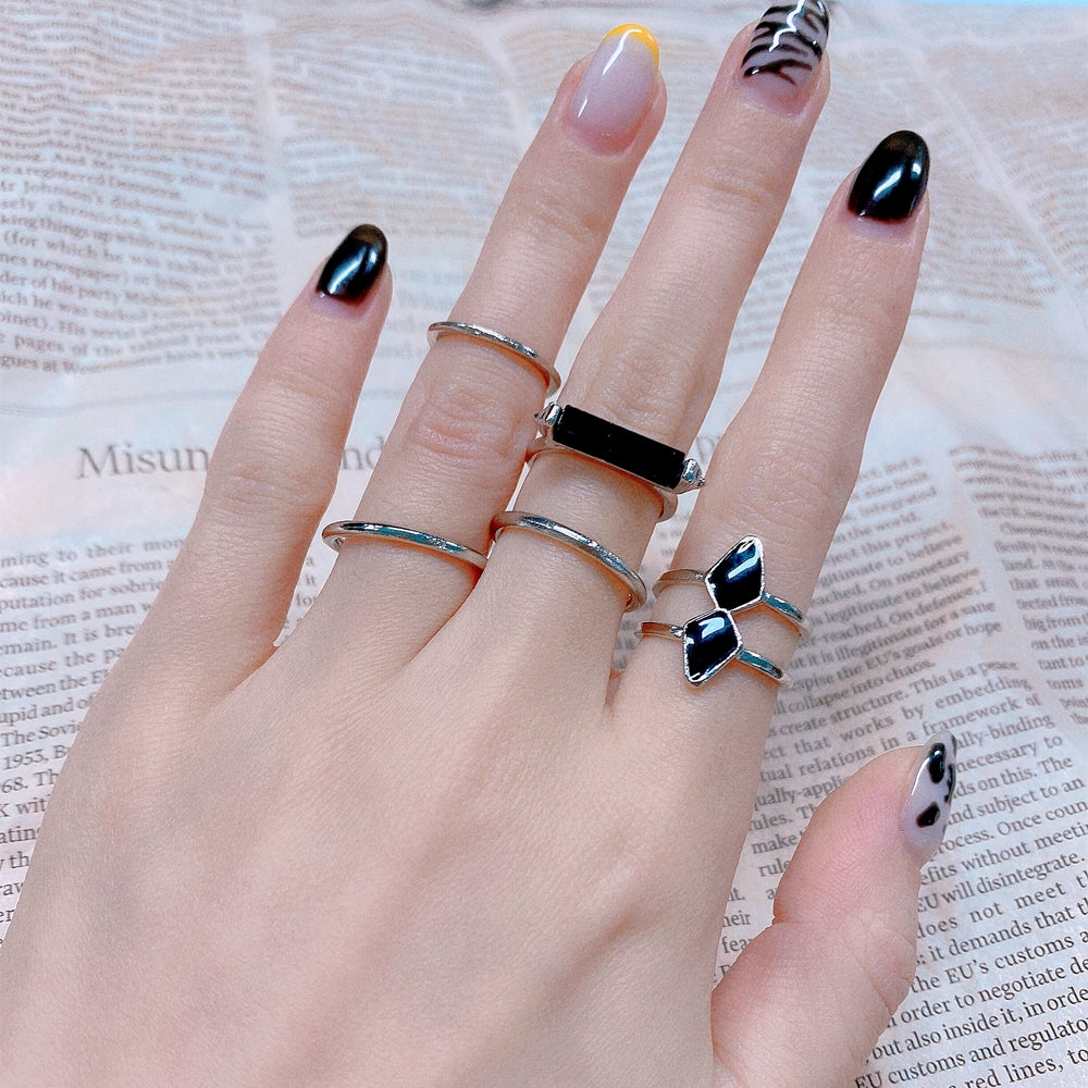 3pcs Hip Hop Punk Open Ring