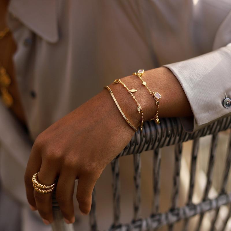 Ultra Thin Chain Link Cross Bracelet