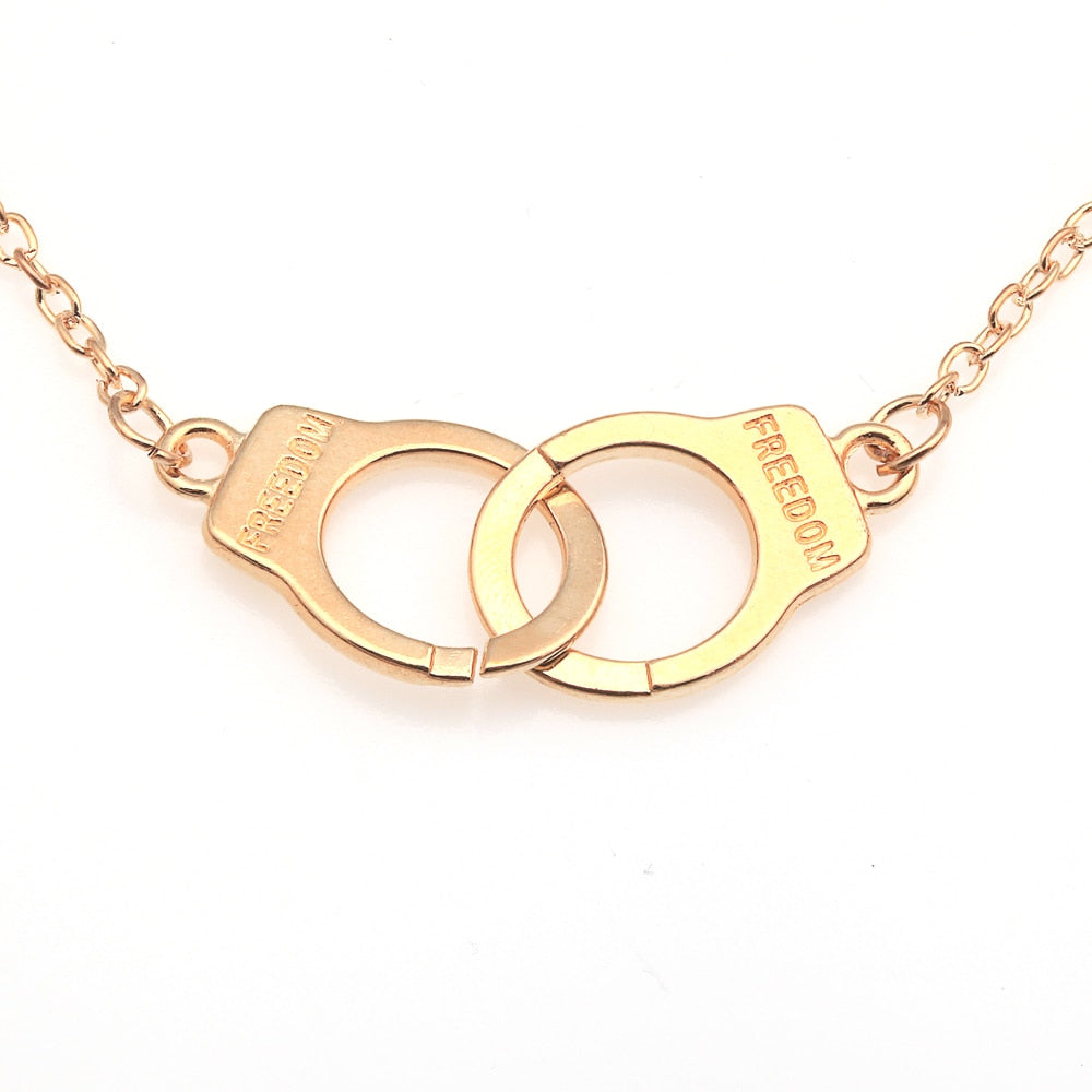 Creative Gold Color Handcuffs Bracelets for Women
