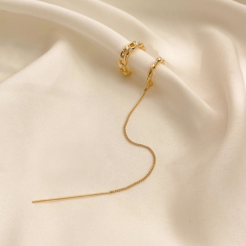 Long Tassel Chain Earrings For Women