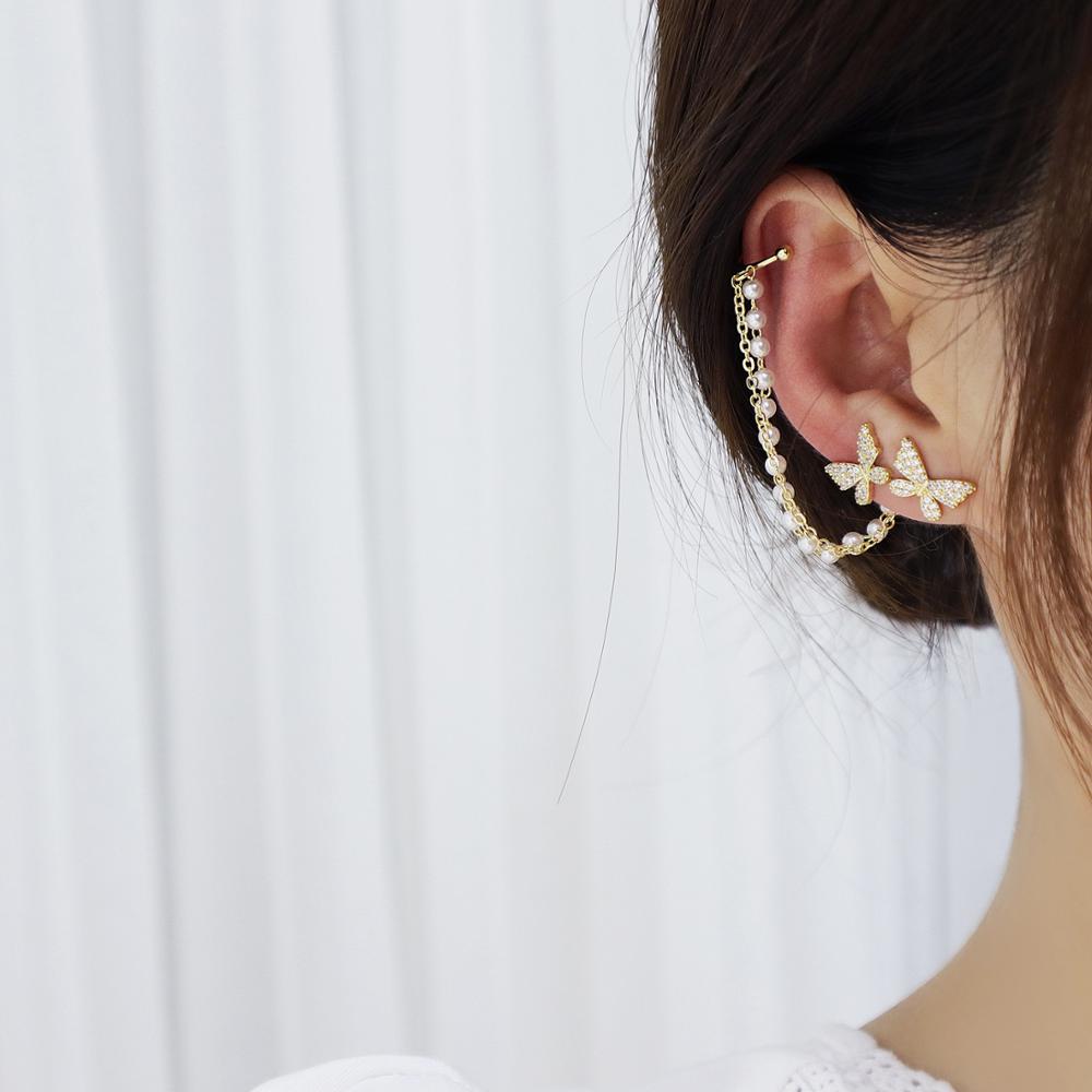 Micro-inlaid Butterfly Wings, Zircon Earrings For Women