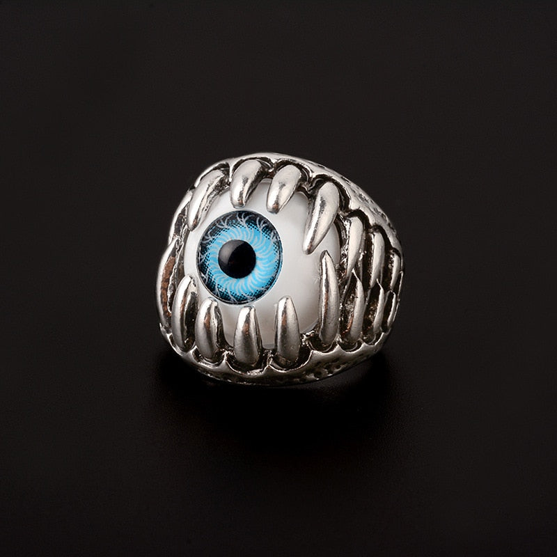 Cool design  Demon eyed man finger ring
