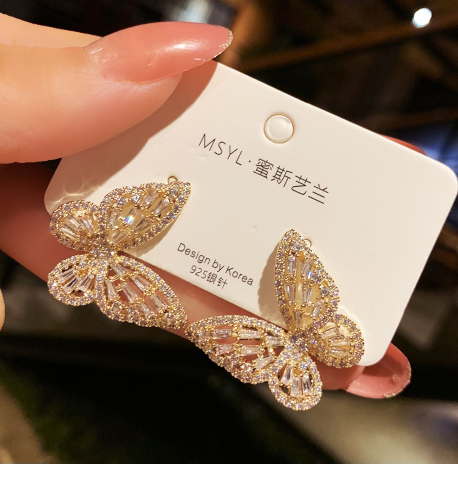 New Luxury Fashion Round Dangle Drop Korean Earrings