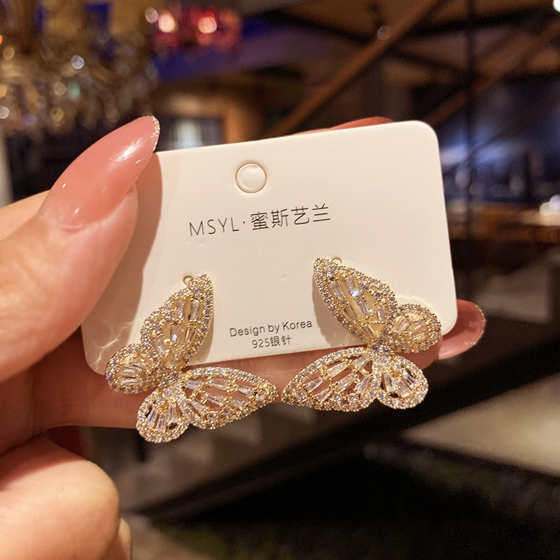 New Luxury Fashion Round Dangle Drop Korean Earrings