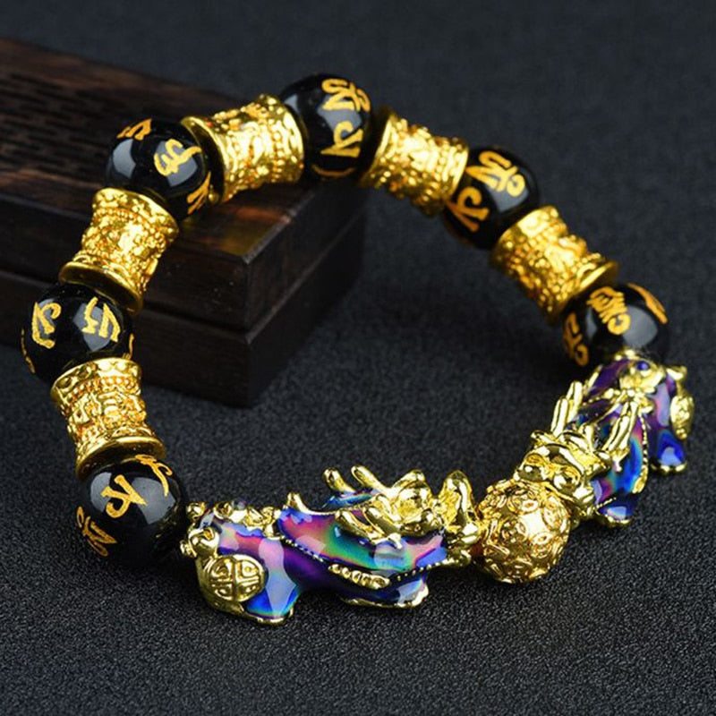 FengShui Pixiu Color Changing Wristband Wealth Good Luck Bracelet