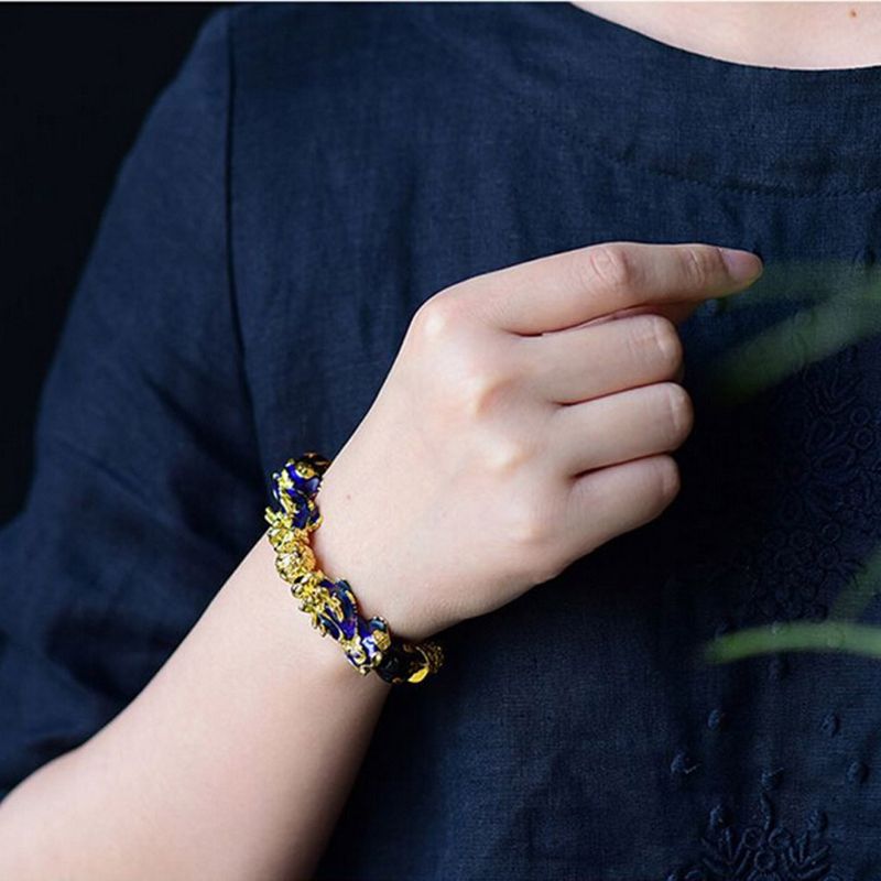 FengShui Pixiu Color Changing Wristband Wealth Good Luck Bracelet