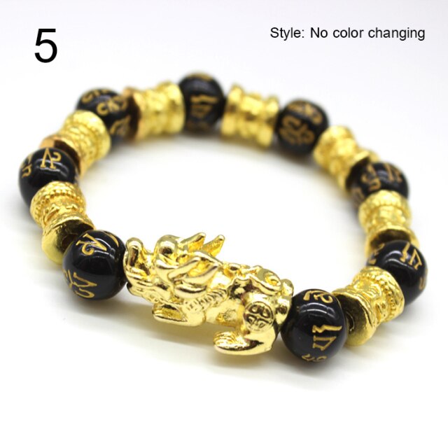 FengShui Pixiu Color Changing Wristband Wealth Good Luck Bracelet