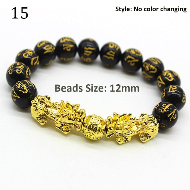 FengShui Pixiu Color Changing Wristband Wealth Good Luck Bracelet