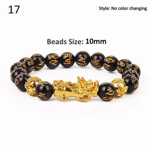FengShui Pixiu Color Changing Wristband Wealth Good Luck Bracelet