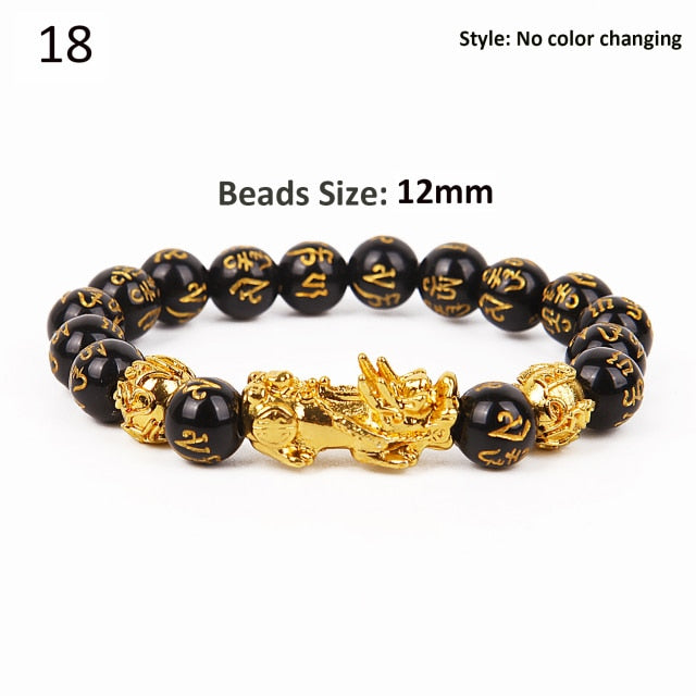 FengShui Pixiu Color Changing Wristband Wealth Good Luck Bracelet