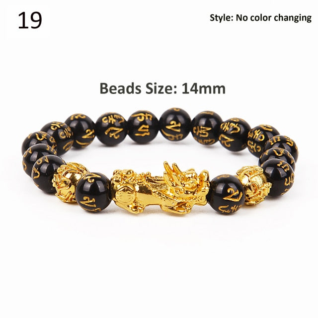FengShui Pixiu Color Changing Wristband Wealth Good Luck Bracelet