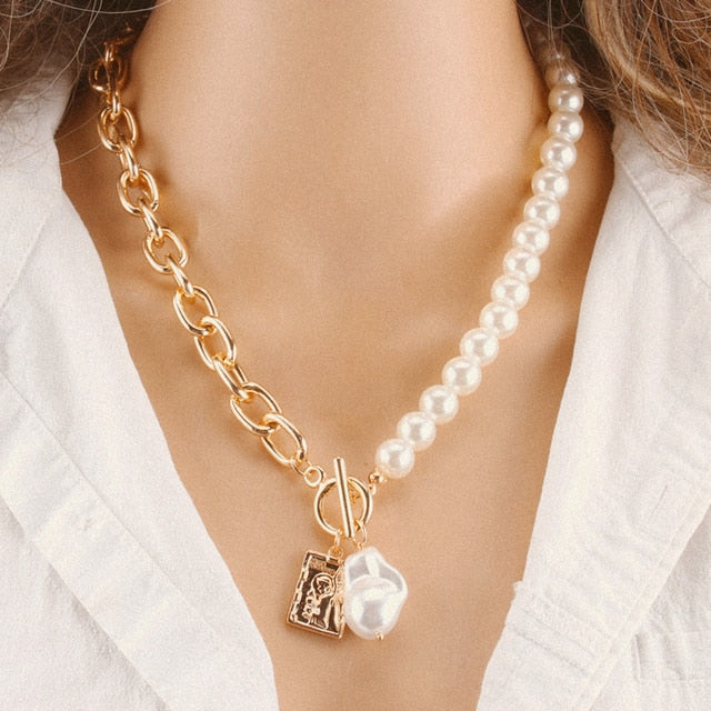 Women Two Layer Round Necklaces