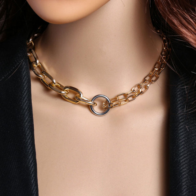 Women Two Layer Round Necklaces