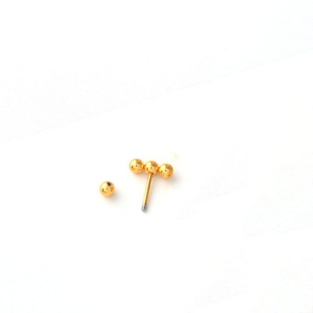 1Pcs Stainless Steel Mini Stud Earrings