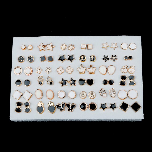 18-100Pairs Crystal Earrings