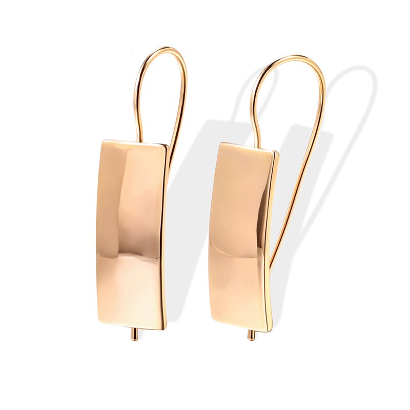 Rose Gold Classic Simple Dangle Earrings