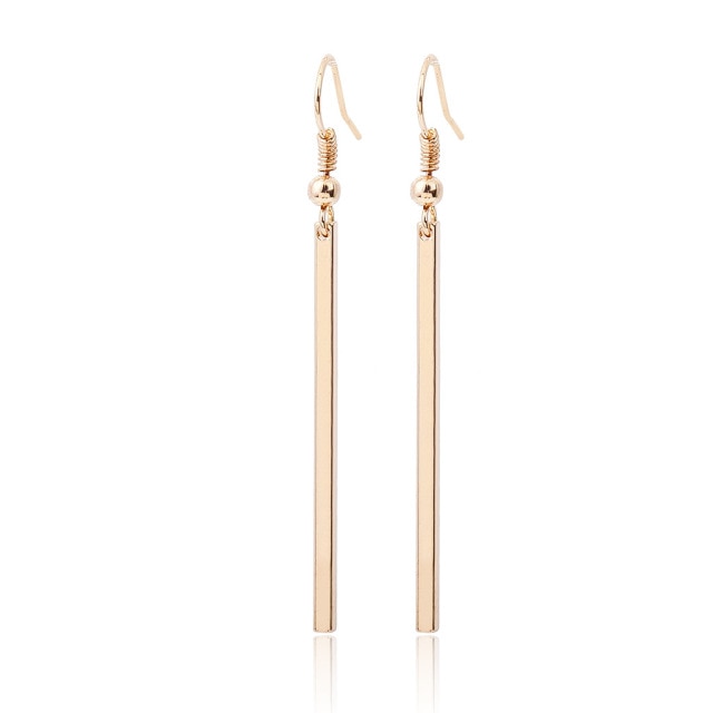 Rose Gold Classic Simple Dangle Earrings