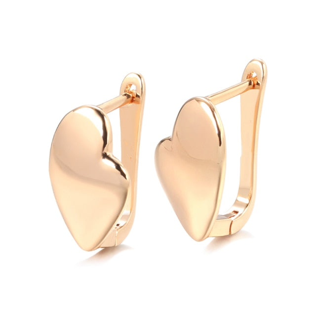 Rose Gold Classic Simple Dangle Earrings