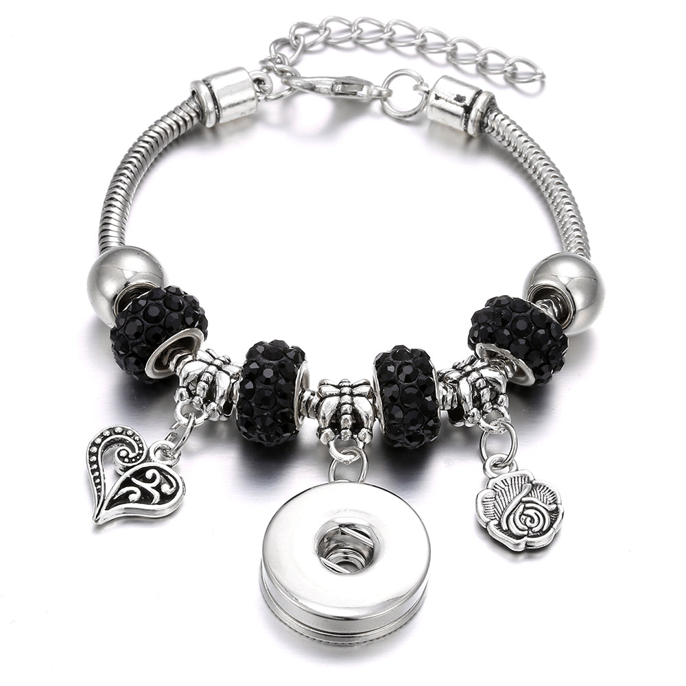 Snap Button Jewelry Bracelet