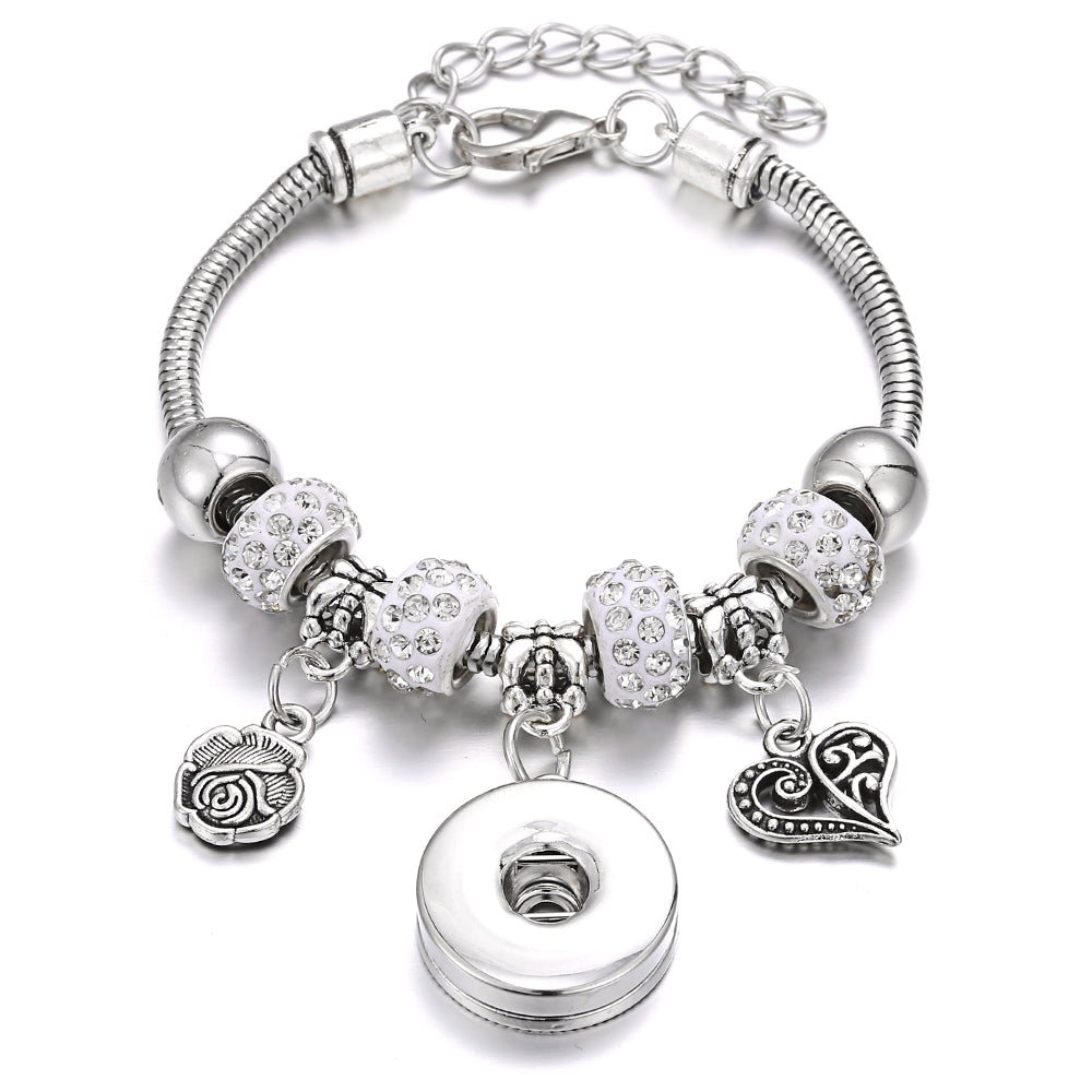 Snap Button Jewelry Bracelet