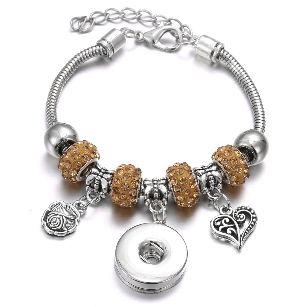 Snap Button Jewelry Bracelet