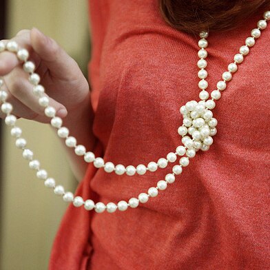 Fashion Women Jewelry Pearl Bead Necklace