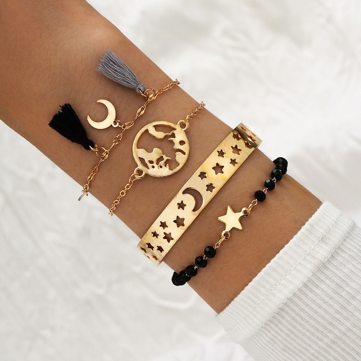 Bohemian Rhinestone Butterfly Bracelets