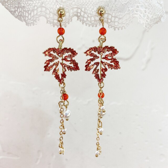 New Elegant Metal Flower Cute Cat Dangle Earrings For Women