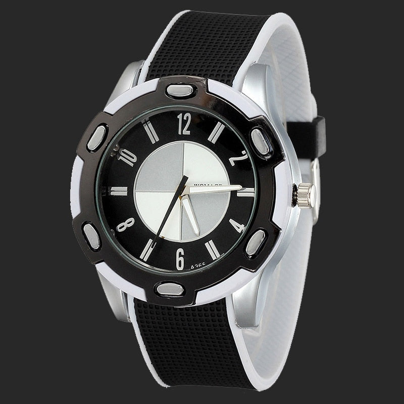 Trendy Outdoor Quartz Watches Girls Boys Student Army Silicone Wristwatch