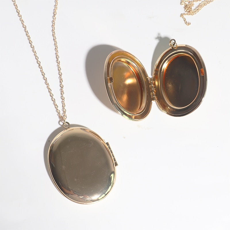 Necklace Book Locket with Pictures Gift for Daughters Necklace
