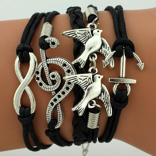 Pulseras con dijes creativos europeos y americanos