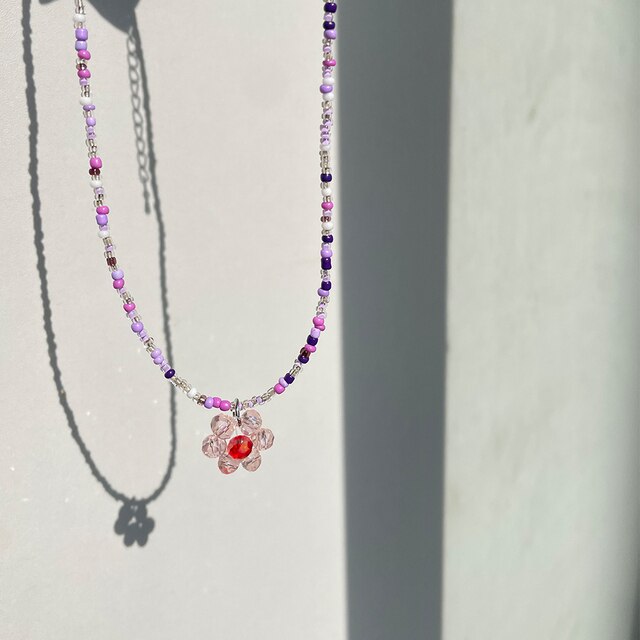Sweet Cute Color Acrylic Butterfly Flower Pendant