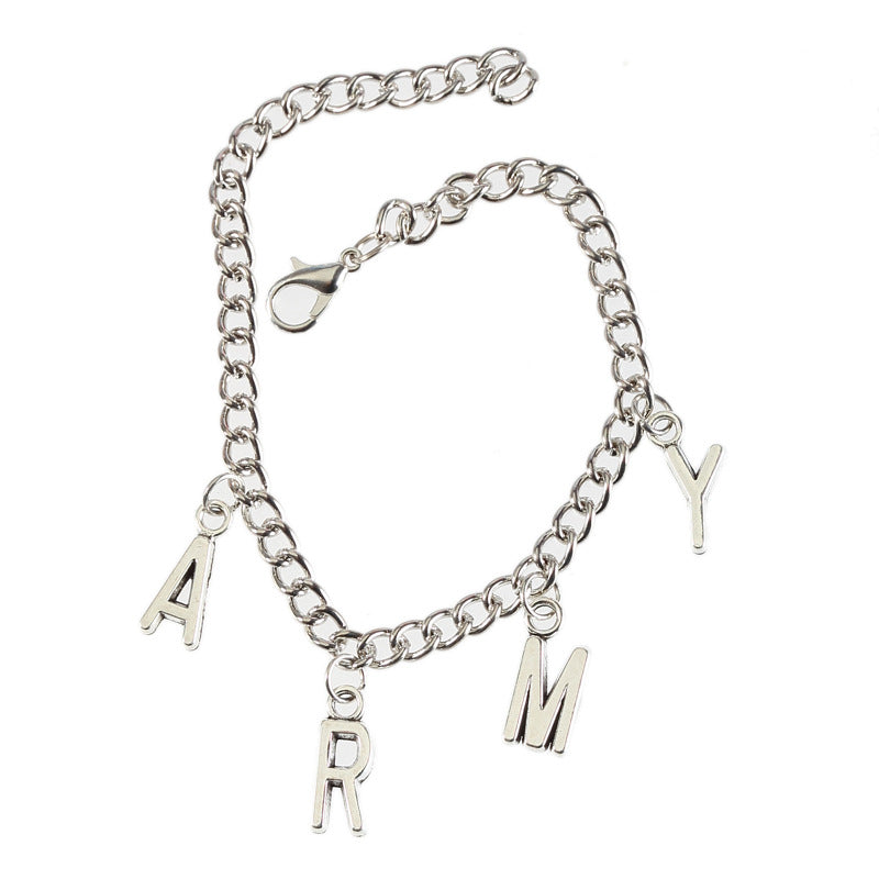 ARMY Letter Silicone Adjustable Bracelets for Women