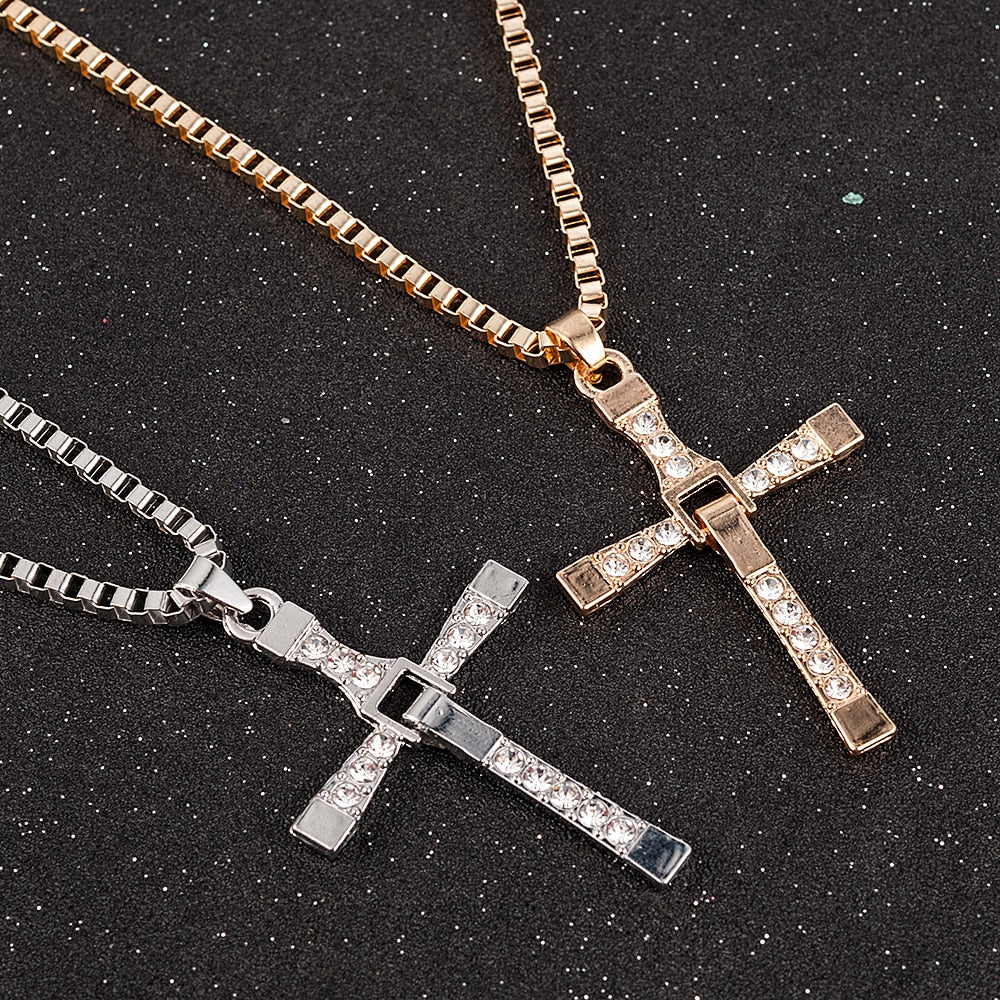 Rhinestone Cross Crystal Pendant