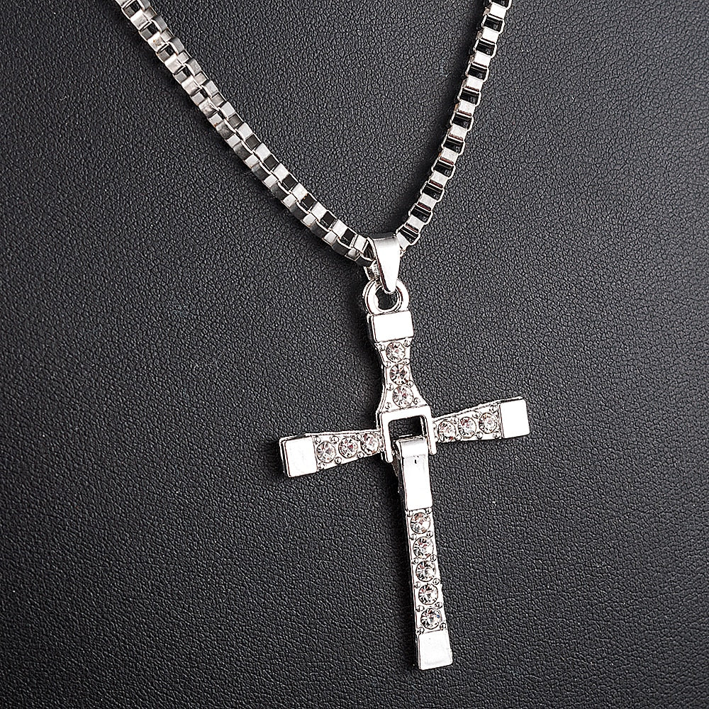 Rhinestone Cross Crystal Pendant