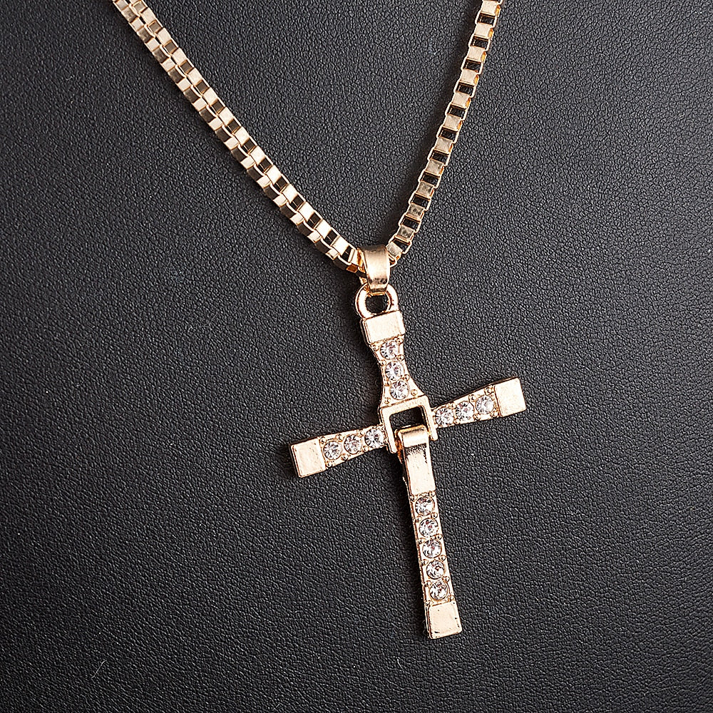 Rhinestone Cross Crystal Pendant
