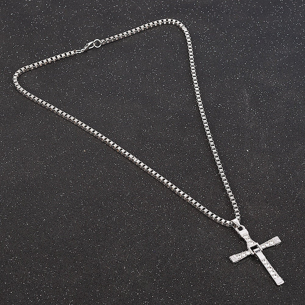 Rhinestone Cross Crystal Pendant