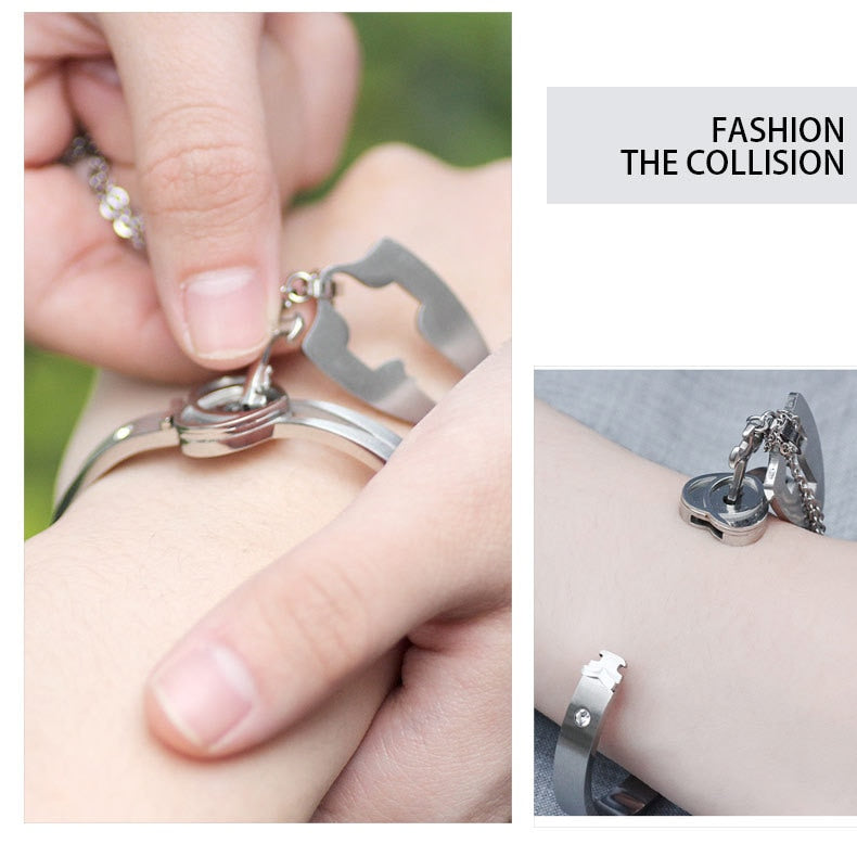 Concentric Lock Key Non-Fading Forever Love Jewelry Set