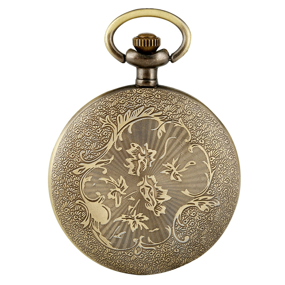 Shell Dial Pocket Watch Necklace