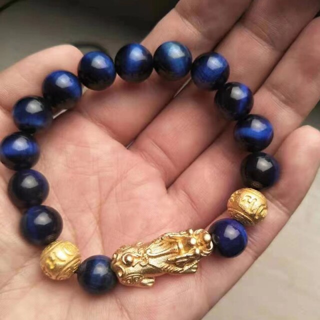 New Pixiu Feng Shui Beads Bracelet Obsidian Stone Bracelet