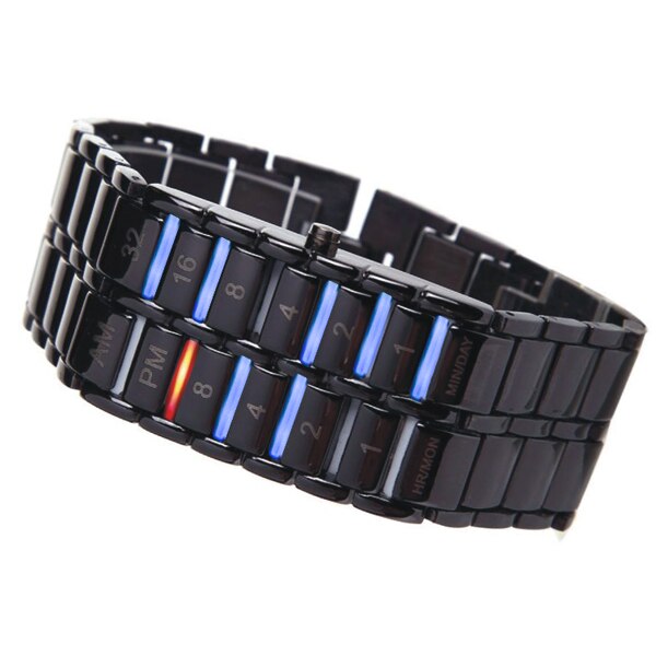 Men's Binary LED Digital Quartz Wrist Watch