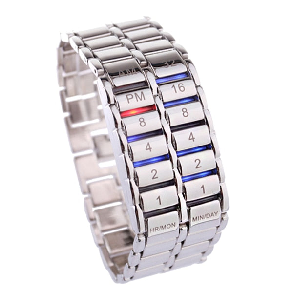 Men's Binary LED Digital Quartz Wrist Watch