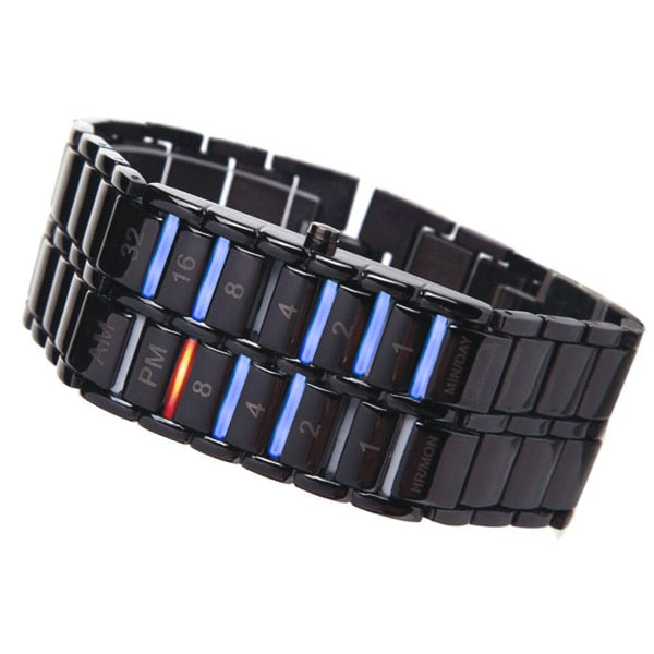 Men's Binary LED Digital Quartz Wrist Watch