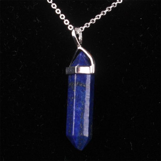 Mixed Pillar Bullet Charms Chakra Pendulum
