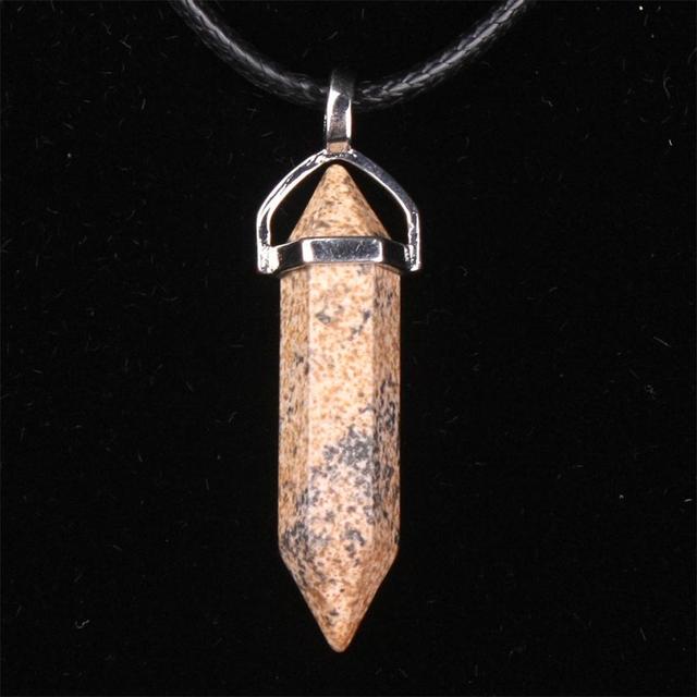Mixed Pillar Bullet Charms Chakra Pendulum