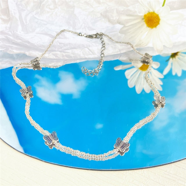 Bohemian Colorful Bead Shell Necklace