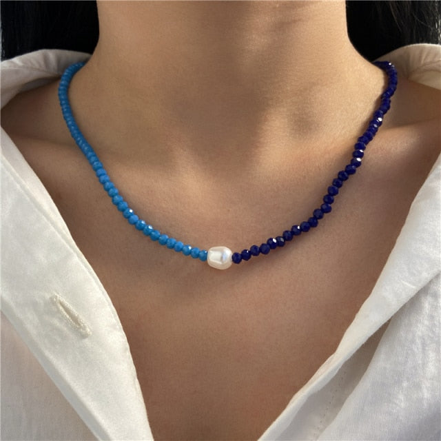 Bohemian Colorful Bead Shell Necklace