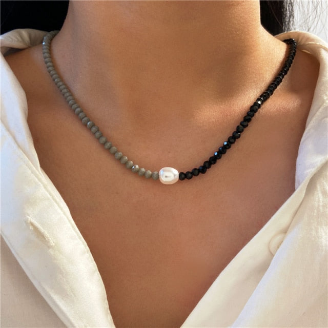 Bohemian Colorful Bead Shell Necklace
