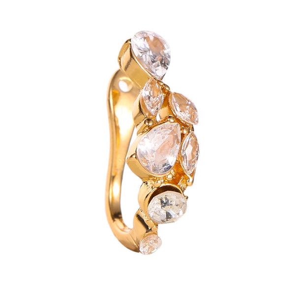Earcuff coreano dorado de One Direction sin perforar