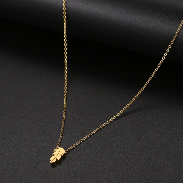 Minimalist Four-leaf Clover Geometric Style Fashion Chain Necklace